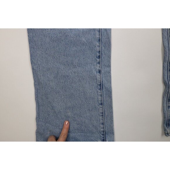 Vtg 90s Y2K Abercrombie & Fitch Womens 12 Babydoll Boy Flare Wide Leg Jeans USA - Picture 6 of 15